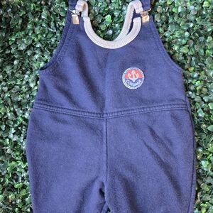 Vintage Navy Kids One Piece With Clip Shoulders